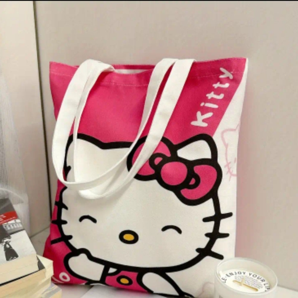 Hello Kitty Fuchsia and White Tote